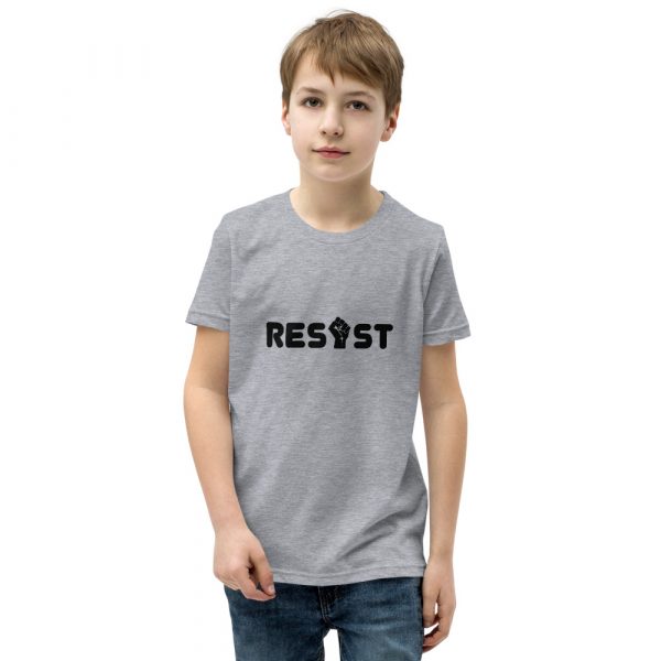 Resist Kids T-Shirt in Heather Grey